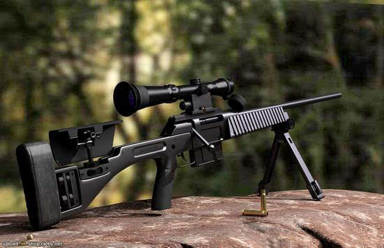 超级酷炫国产狙击步枪JS7.62mm,外观完爆欧美大狙