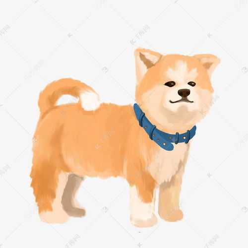 可爱的黄色小狗插画素材图片免费下载 千库网 