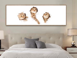 萌物小猫3D时尚现代挂画床头画图片下载 其他大全 其他装饰画编号 15586368 