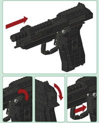 国外玩家的乐高手枪详细设计图 包你看完就会造 