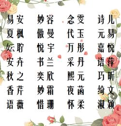 女孩取名 温柔如玉,大方得体的女宝宝名字大全