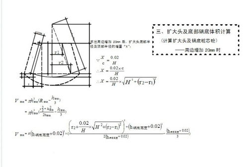 异形桩人工挖孔桩扩大头计算公式 有锅底的 怎么算呢 不要圆桩的 