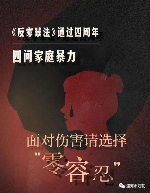 漯河市妇联反家暴 四问答 丨 反家暴法 实施四周年 面对伤害请 零容忍