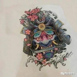 我是雕刻师,彩色的般若纹身手稿图片赏析 