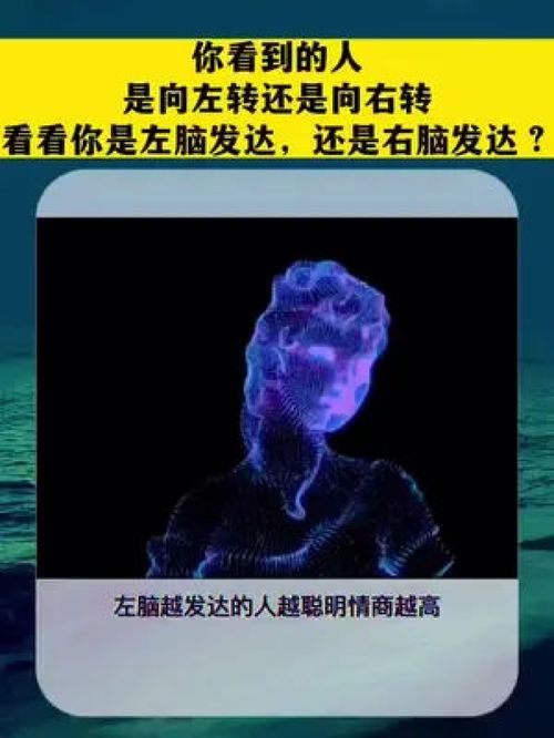 你是左脑发达还是右脑发达 左下角测试 左右脑测试 