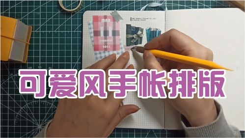 今日份手账排版,用可爱的粉色基础胶带做手帐,可以简单划分区域 