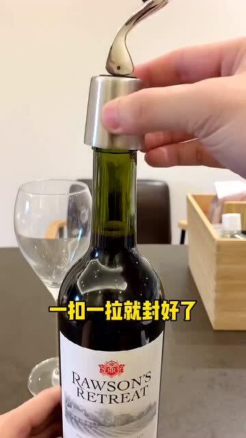 在网上买的这款红酒塞,没想到效果这么好,真想认识下设计师 