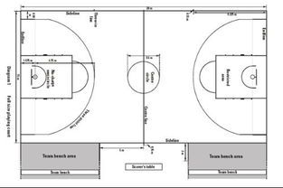 最新篮球三分线尺寸画法 