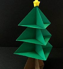 手工折圣诞树怎么做,手工折纸圣诞树制作步骤