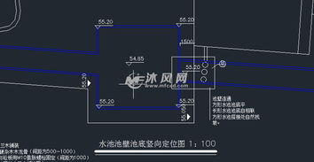 居住区楼间水池施工图