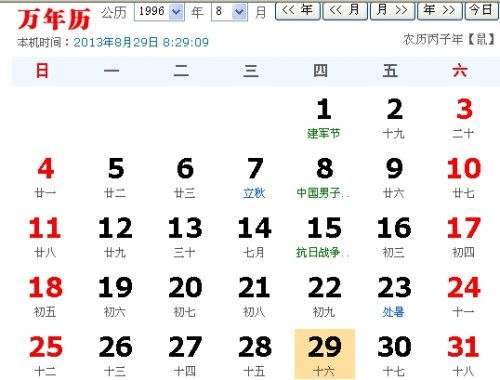 1996年7月16日是什么星座 