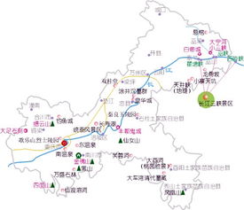 重庆旅游地图,重庆旅游攻略