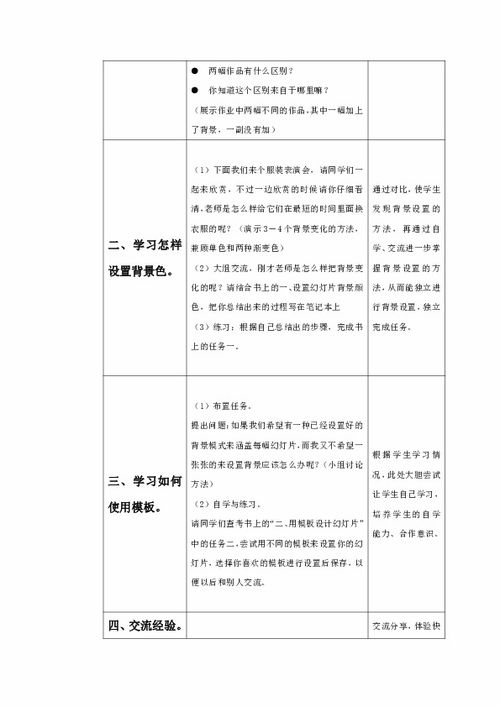 教学设计模板方案(教学设计模板表格下载)