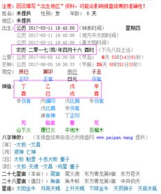 2017农历四月十六18 45生辰八字什么命 