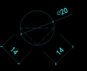 一个直径是20厘米的圆,它的直径是一个三角形的底求a b的长 