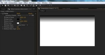 AE固态层为什么做不出渐变效果 求解 