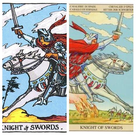 韦特塔罗牌宝剑骑士 Knight Of Swords 牌的牌面意义是什么