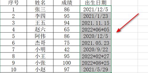 excel表格出生日期格式怎么改