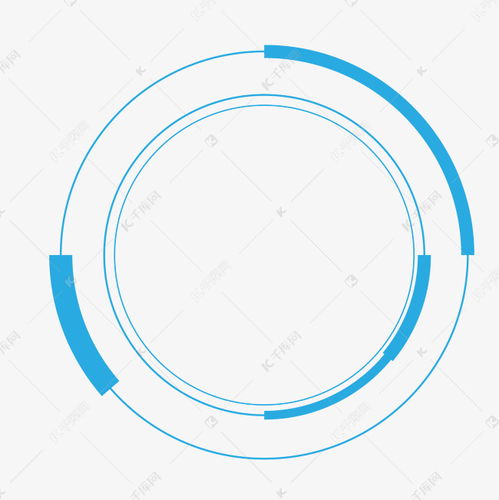 矢量科技光圈相框圆形边框素材图片免费下载 千库网 