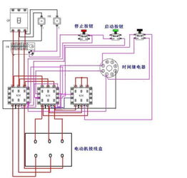 异步电动机正反转且Y 三角启动的电路图 