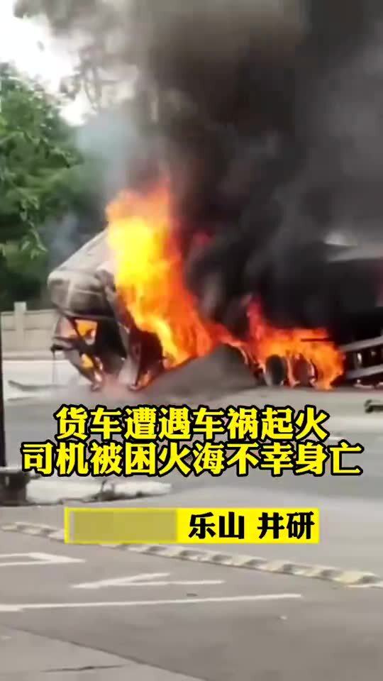 货车遭遇起火,司机不幸身亡 