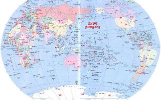 谁能给我一张世界地图英文全图