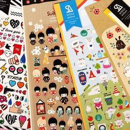 韩国进口soina贴纸 卡通平面贴画 日记相册 堆糖,美好生活研究所 