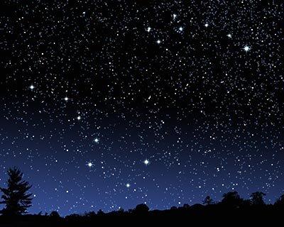 数亿颗发光的星星在夜空中,为什么天空还是黑色的夜空