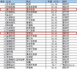 诸城新首富出炉了 绝对出乎你的预料