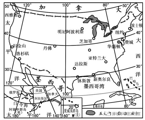 高中区域地理知识梳理美国专题,附美国25个地理冷知识