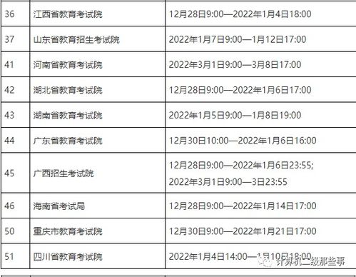 2022年计算机二级报名什么时候开始？