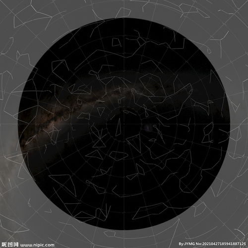 星空星座坐标图 南极图片 