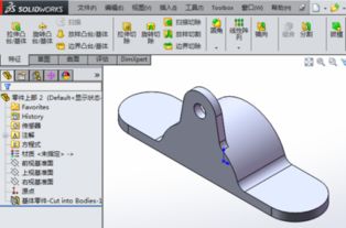 在solidworks中如何从多实体保存单个零件