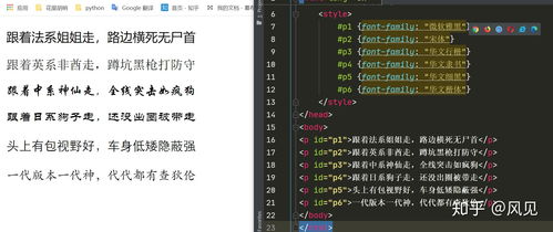 CSS属性设置 字体样式 