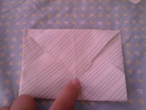 如何光靠用纸折,折出,普通信封了 