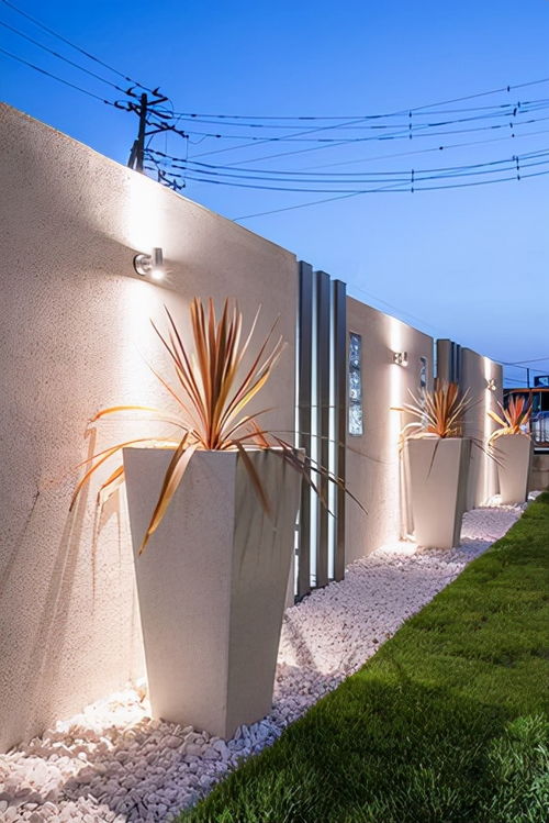 30款现代简约风格围墙案例做法,好看又实用,做院子就选它
