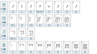 俢改卫星总共多少笔画 