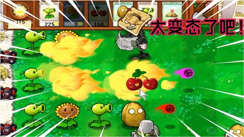 屑版PVZ 1超大图鉴二爷太离谱了,可以喷出三行火焰,野火燎原啊 