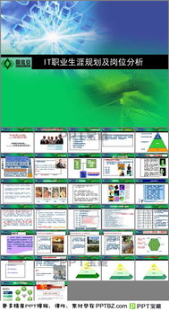 关于IT职业生涯规划及岗位分析PPT模板下载