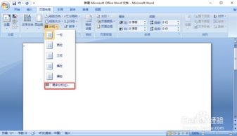 Office2007的Word文档分栏在哪里 