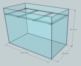8毫米普通玻璃做长1米宽55高70的鱼缸做法图