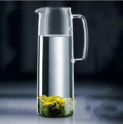 波顿 1.5升手工耐热玻璃冷水壶 凉水壶 冰水壶 带盖子 简洁款 