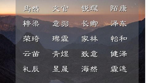 一听就是名门公子的男孩名字,体现大家风范