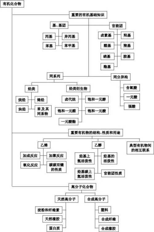 化学知识的基本分类