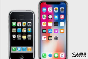 初代iPhone iPhone X屏幕对比 画面太吃惊
