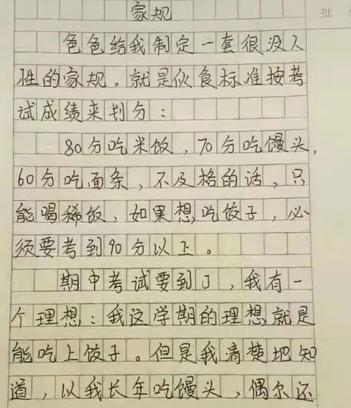 小学生作文 我的妈妈真虚伪 ,妈妈看后追着打,老师却笑弯了腰