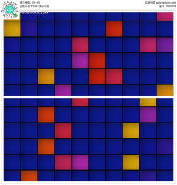 蓝红色方块背景视频mp4素材免费下载 红动网 