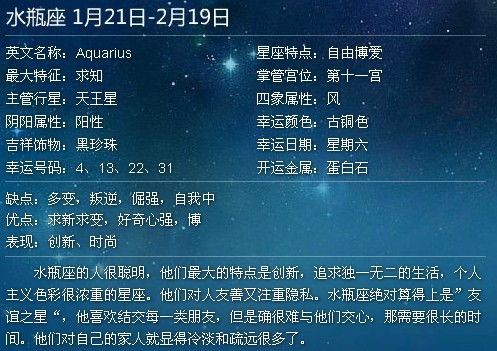 1月15号什么星座(1月15日出生人的性格特点)