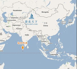 马尔代夫地图高清版大图 中国 世界地图马尔代夫 在哪（马尔代夫地图中文版）