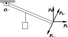 如图所示,在A点分别作用的四个力中,不能使杠杆处于平衡状态的力是 ,能使杠杆处于平衡状态的最 